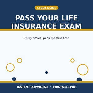 Life Insurance Exam Study Guide | License Test Prep PDF | 30 Practice Questions, 100+ Key Terms & 4-Week Study Plan