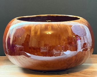 Vintage Washburn Drip Glaze Planter Bowl