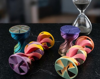 3D Gedruckte Sanduhr Fidget | ADHD Sensorisches Spielzeug für Kinder & Erwachsene