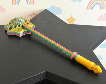 3D Printed Spiral Wand Fidget | Sensory Stress Relief Toy