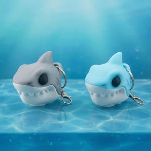 3D Printed Shark Clicker |  Fidget Toy Keychain | Unique Gift for Kids & Adults