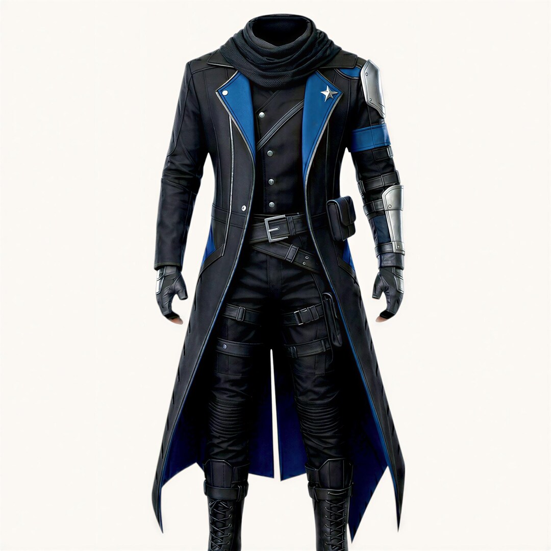 Urban Tactical Commander Long Coat Costume Set - Men Superhero ...