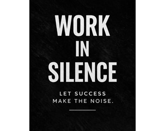 Motivierendes Satin Poster | Inspirational Typografie, 300g/qm