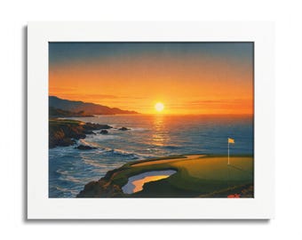 Gerahmtes Poster von Pebble Beach