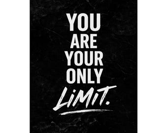 Motivierendes Satin Poster | Inspirational Typografie, 300g/qm