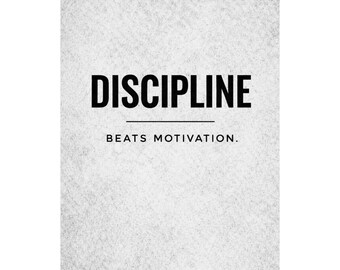 Motivierendes Satin Poster | Inspirational Typografie, 300g/qm