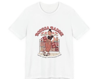 Bodega Baddie Tee | NYC corner store, Spanglish Y2K varsity vibes