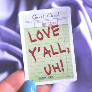 Love Y'all – Quote Sticker | Hudson Williams Vinyl