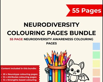 Neurodivergent Colouring Page Printable | Autism Awareness Coloring Sheet | Neurodiversity Classroom Activity | SEL Resource