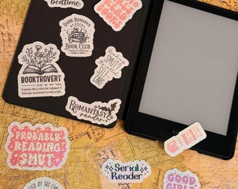 Stickers bibliophiles pour filles – Lot d'autocollants holographiques Booktok