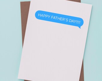 Carte de fête des pères amusante pour papa