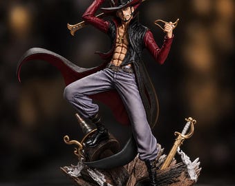 Mihawk Figure STL File | Anime Swordsman 3D Print Model | Digital Download