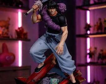 Toji Shadow Assassin Warrior Figure STL File | Anime Inspired 3D Print Model | Instant Download