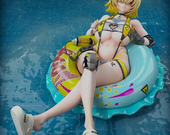 Archivo STL de Elegg Nikke Sexy Pool / Modelo para impresión 3D de la Diosa de la Victoria