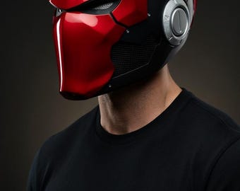 Casco de Ronin Rojo (archivo STL) / Máscara magnética para cosplay (impresión 3D)