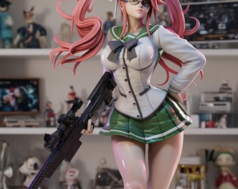 Figura de Saya Takagi para impresión 3D STL / High School of the Dead