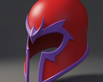 Archivo STL de la máscara completa de Magneto / Casco de superhéroe ponible / Descarga digital
