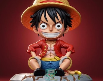 Minifigura estilo anime/STL de Capitán Pirata Chibi (Descarga digital)