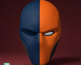 Archivo STL de la máscara de Deathstroke / Máscara magnética para impresión 3D / Casco portátil
