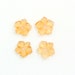 Fire Opal Flowers, 4 stones, 8mm Round