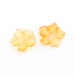 Fire Opal Flowers Stones, 8mm Round, 2 stones