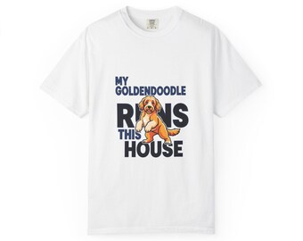 T-shirt drôle de Goldendoodle : T-shirt de mon doodle dirige la maison