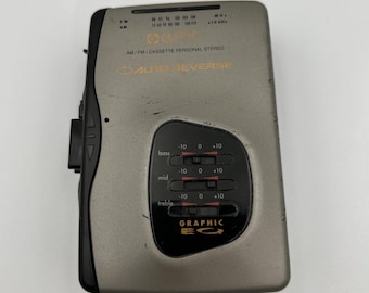GPX Portable Cassette Player EQ Stereo am/fm Radio Gran Prix C3178 Tested Works