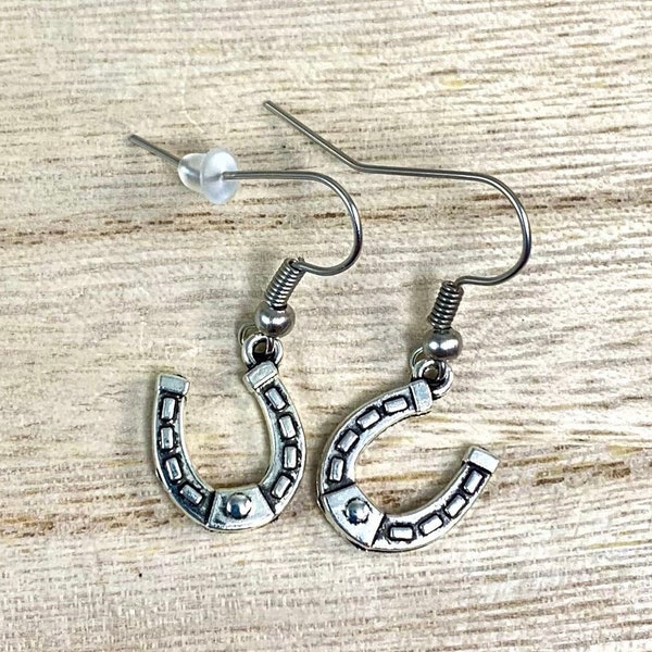 Horse Shoe Jewelry Western Earrings for Women Horse Shoe Earrings Good Luck Earrings Cowgirl Earrings Western Earrings Dangle Rodeo Earrings