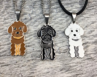 Poodle Necklace Poodle Jewelry Poodle Gift Doodle Necklace Poodle or Doodle Dog Charm Necklace Gift for Doodle Mom Poodle Jewelry Gift