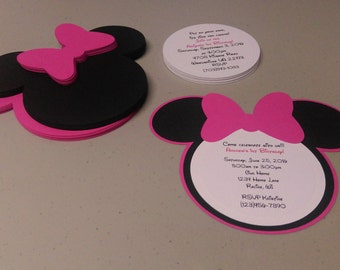 Minnie Mouse Birthday Invitations Diy 7