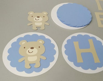 Teddy Bear Cupcake Toppers Bear Food Picks Teddy Bear Party Decor Woodland Animal Decor Bumblebee Party Camping Party Decor