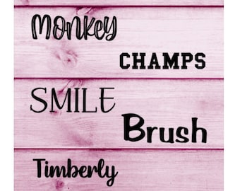 Personalized Iron On Name Decals - Custom Text Decals For Iron On - Heat Transfer Vinyl Custom Decals