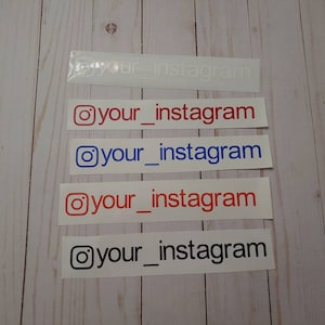 Instagram Car Decal - Instagram Decal - Car Window Decal - Custom Decal - Name Decal - Custom Stickers - TWO Custom Decals