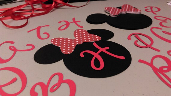 Diy Minnie Mouse Birthday Banner In Red And White Polka Dots Etsy