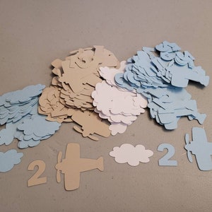 Airplane Table Confetti - Airplane Themed Party - Airplane Confetti - Party Decorations - Custom Confetti With Age
