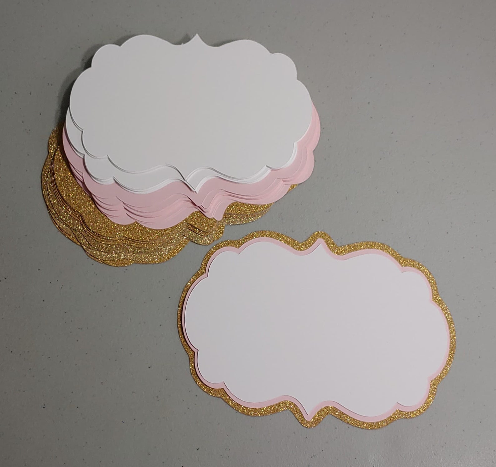 Bracket Cards, DIY Birthday Invitations, Place Cards, Scrapbooking Die ...