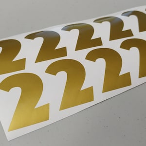 Number Stickers - Number Vinyl Decals - Number Stickers For Birthday Decorations - Cups - Tags - Favors - Plates