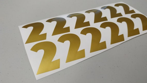 Number Stickers Number Vinyl Decals Number Stickers for | Etsy