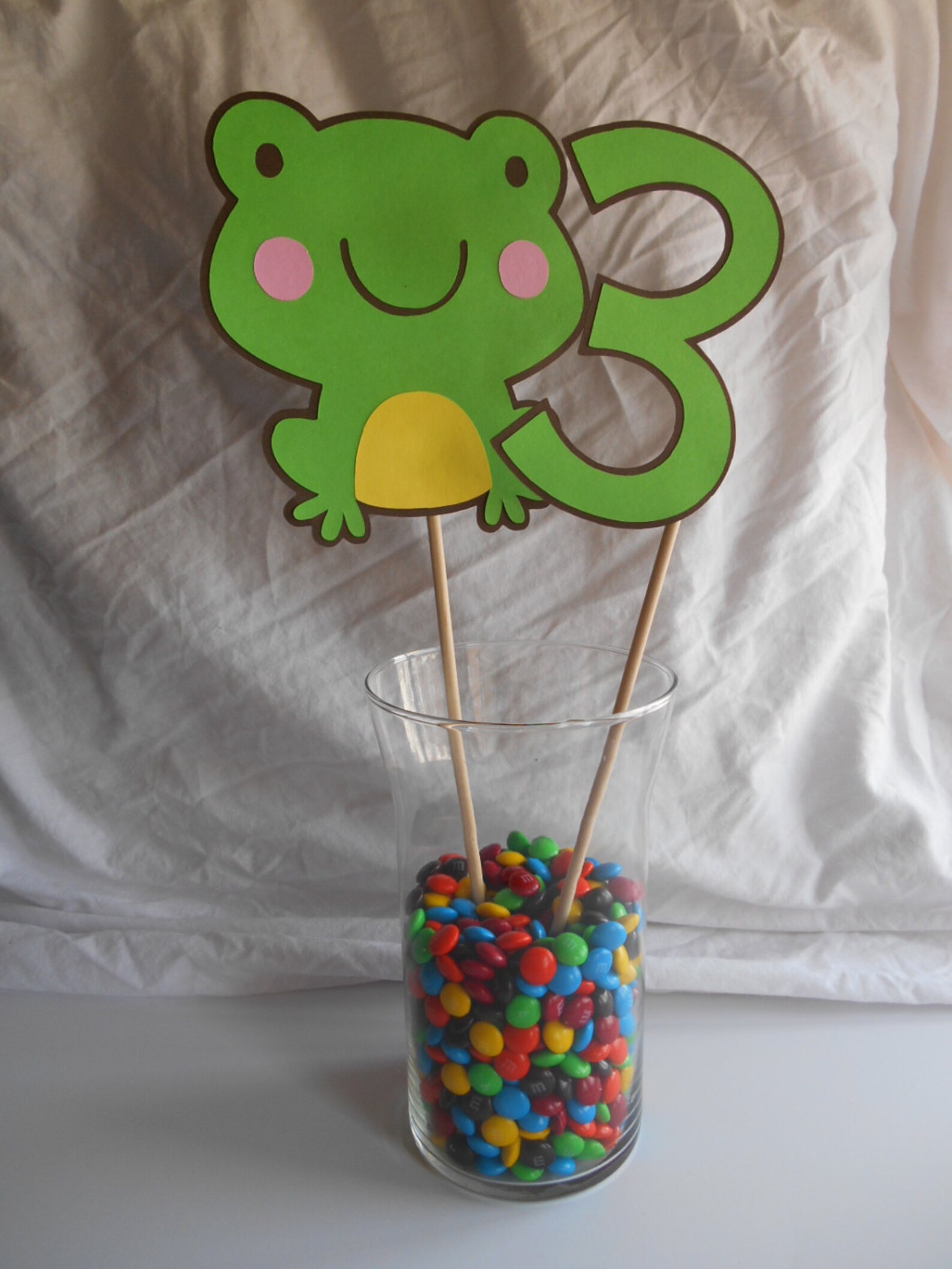 Frog Centerpiece - Frog Themed Party - Frog Cake Topper - Frog Party ...