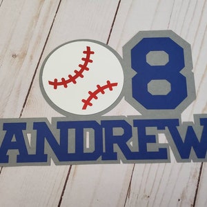 Baseball Cake Topper - Personalized Baseball Cake Topper - Baseball Themed Party - Baseball Personalized Cake Topper