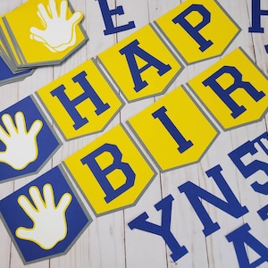 High Five I'm Five Birthday Banner - DIY High Five Birthday Banner - High Five I'm Five Birthday Party Decorations