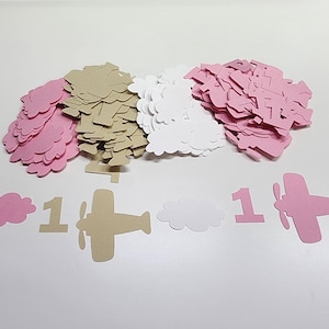 Airplane Table Confetti - Airplane Themed Party - Airplane Confetti - Party Decorations - Custom Confetti With Age
