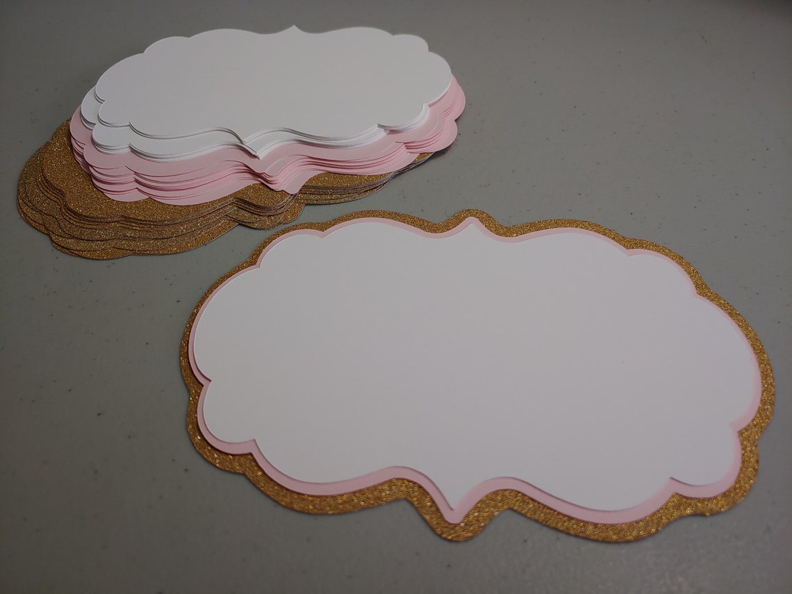 Bracket Cards, DIY Birthday Invitations, Place Cards, Scrapbooking Die ...
