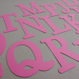 Custom Cutout Letters, Letters in Cake Basics Font, DIY Letter Cutouts For Banners, Tags, Place Settings, Party Decor