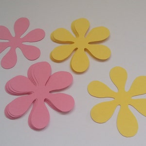 Flower Cutouts, Flower Die Cuts, 27 Flower Cutouts, Cardstock Die Cuts for Scrapbooking, Tags, Party Decorations, 2.5 Inches