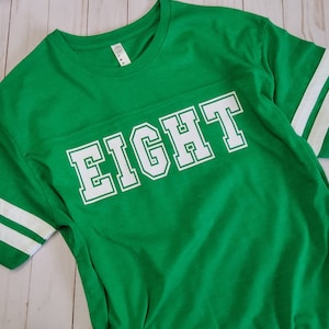 Eighth Birthday Shirt - 8th Birthday Football Shirt - Sports Themed Birthday Shirt - Youth Football Shirt