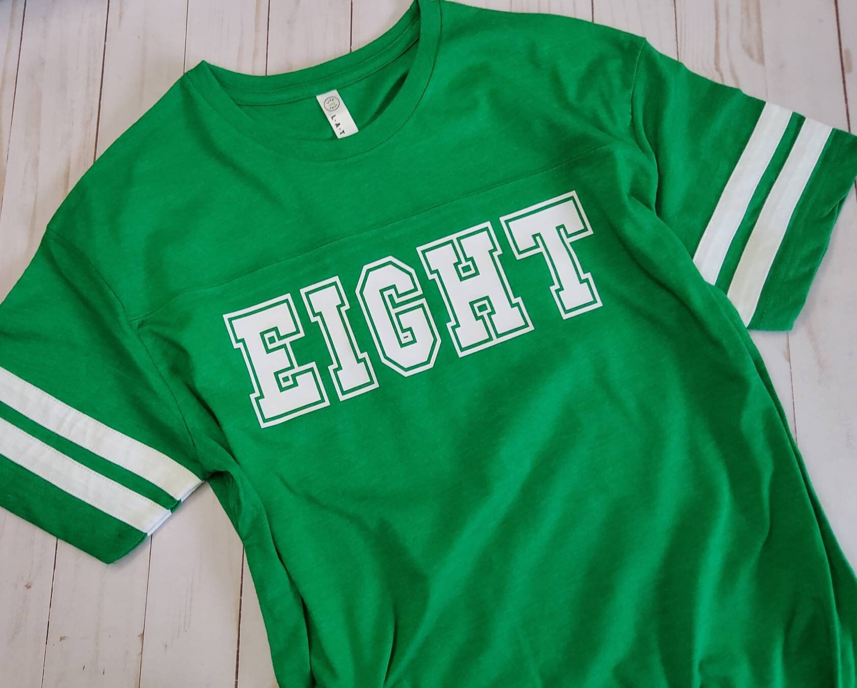 Eighth Birthday Shirt - 8th Birthday Football Shirt - Sports Themed Birthday Shirt - Youth Football Shirt