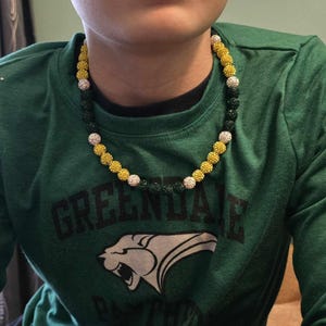 Custom Baseball Rhinestone Bead Drip Necklace and Bracelets Sports Drip Necklace Softball Rhinestone Necklace Softball Bracelet