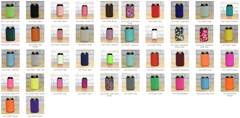 Bridesmaid Can Coolers Personalized Coolers Wedding Party Can Coolers Bride Can Coolers Bridal Party Gifts