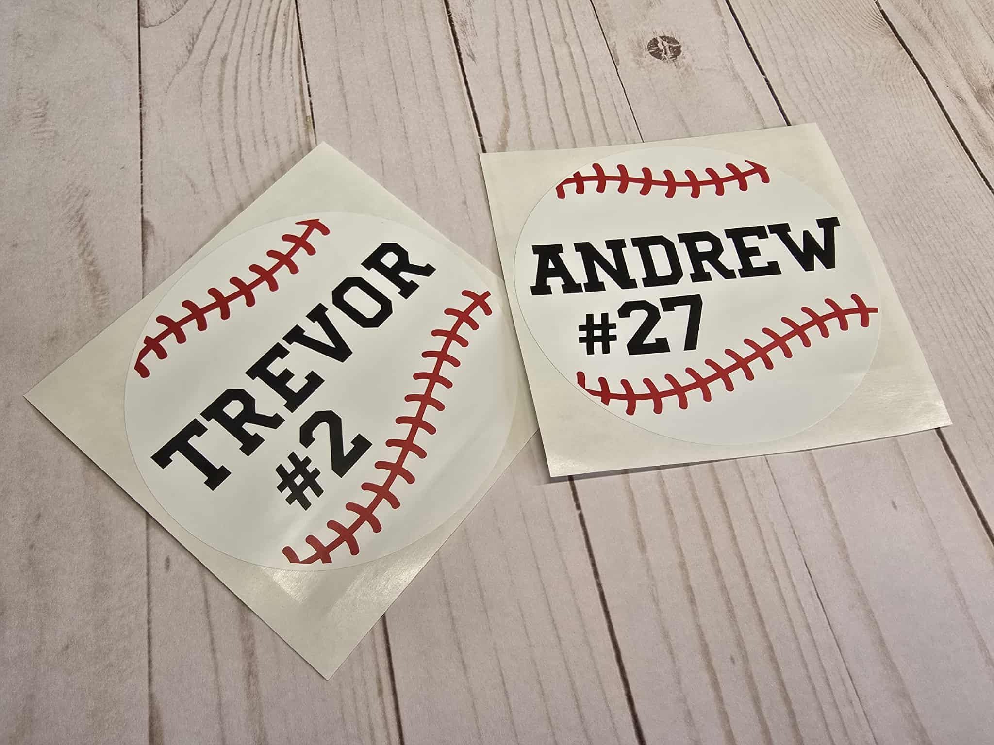 Personalized Baseball Vinyl Decal - Baseball Sticker - Etsy
